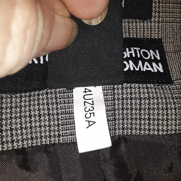 Norton McNaughton Woman's Brown Plaid Blazer Size 18W - Picture 13 of 16